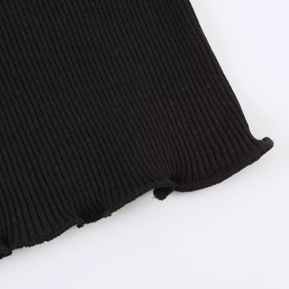ZARA Stylish Versatile Polka Dot Halter Neck Top